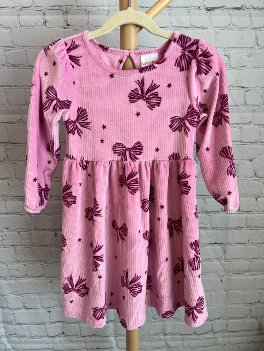 ⭐️⭐️ PICK 5 / $20 Jumping Beans Bow Print Long Sleeve Dress